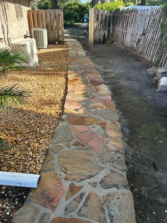 pathway after pressure wash