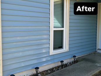 siding before pressure wash