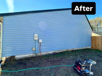 siding before pressure wash
