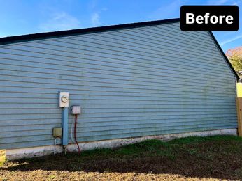 siding before pressure wash